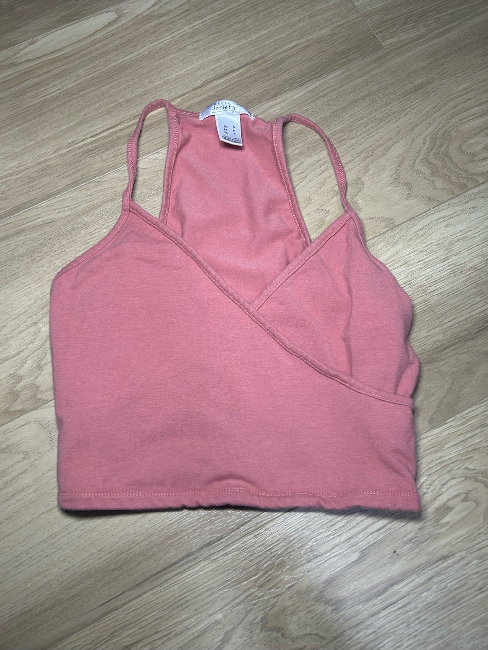 Streetwear Society Mauve Racerback Crop Tank